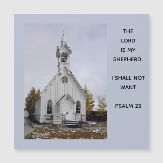 El Señor Es Mi Pastor 23er Psalm Magnetic Card (Anverso)
