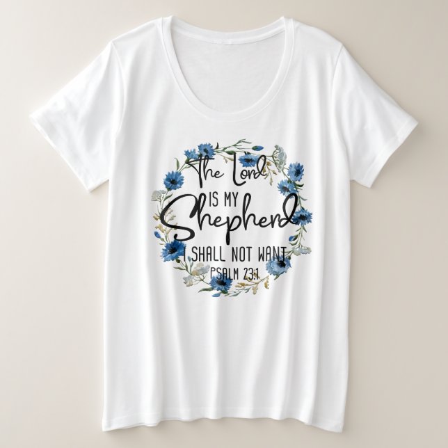 El Señor Es Mi Pastor| Salmo 23:1 Biblia Verse (Anverso del diseño)