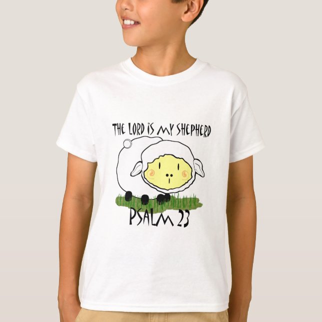 El SEÑOR es mi pastor Salmo 23 Camiseta Infantil-  (Anverso)