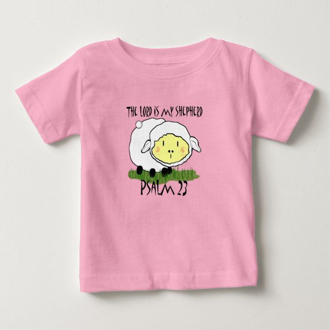 El SEÑOR es mi pastor Salmo 23 Camiseta Infantil-  (Anverso)