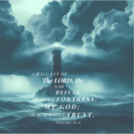 El Señor es mi Pegatina Refugio