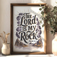El Señor Es Mi Roca Salmo 18:2 Arte de Pared de Es