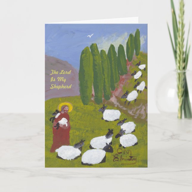 El señor es mi tarjeta del pastor (Anverso)