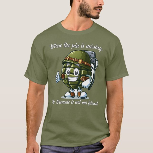 El Señor Granada No Es Nuestra Camiseta Amiga. (Anverso)