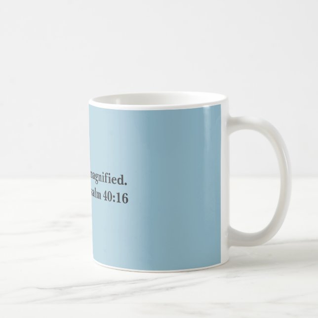 El señor sea taza de café magnificada (Derecha)