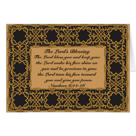 El Señor Te Bendiga, Números 6:24, Tarjeta Celta