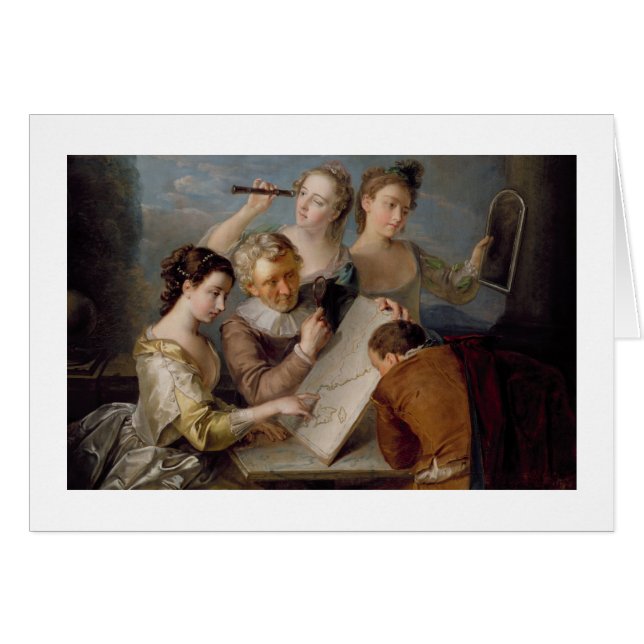 El sentido de la vista, c.1744-47 (aceite en lona) (Anverso (Horizontal))