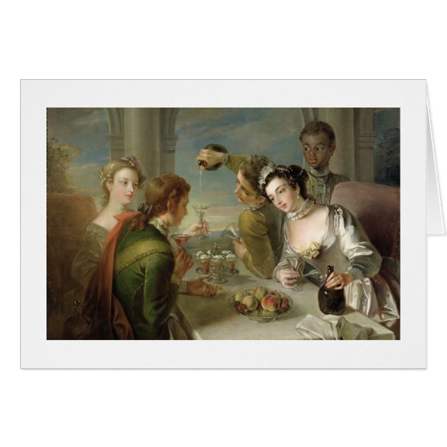 El sentido del gusto, c.1744-47 (aceite en lona) (Anverso (Horizontal))