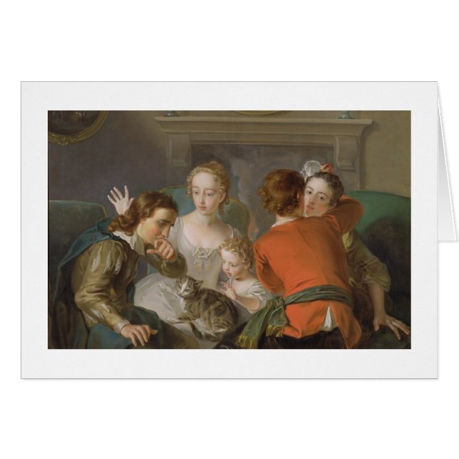 El sentido del tacto, c.1744-47 (aceite en lona) (Anverso (Horizontal))