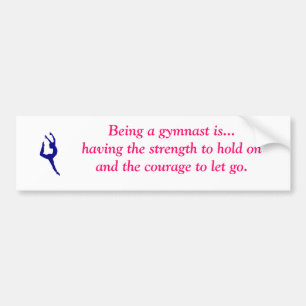 El ser gimnasta es… pegatina para el parachoques