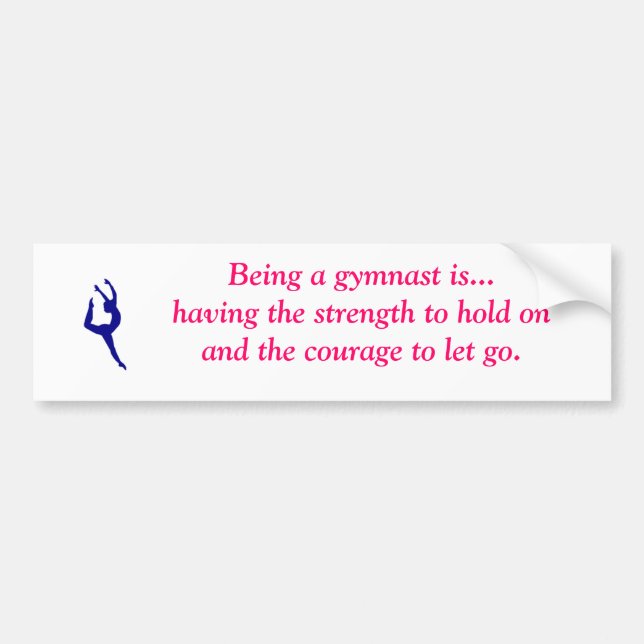 El ser gimnasta es… pegatina para el parachoques (Frente)