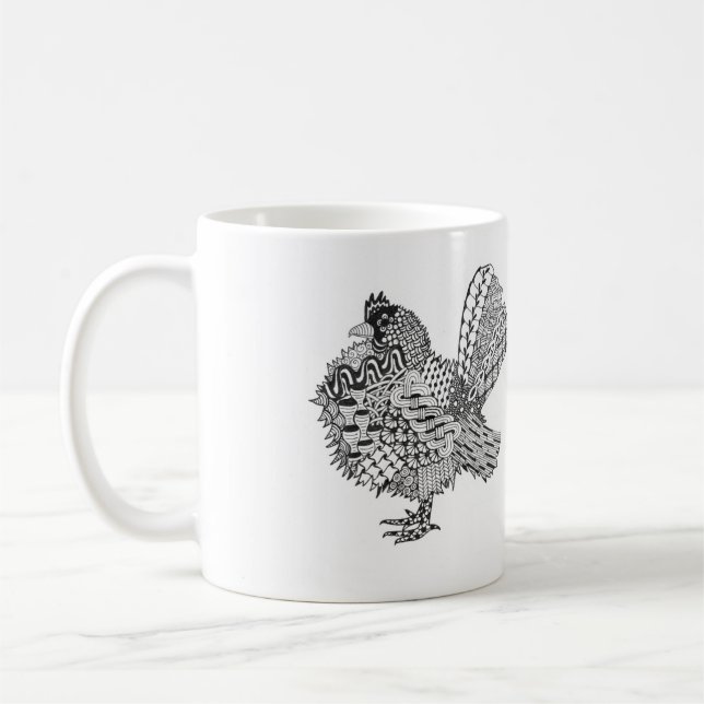 el serama free taza de café del pollo (Izquierda)