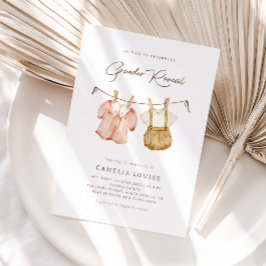 El sexo Boho revela la invitación a la ropa de beb