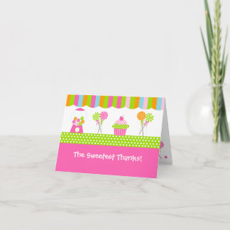 El Shoppe dulce doblado le agradece las tarjetas