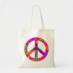 El signo de la paz me colorea la bolsa de asas