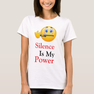 El silencio es mi camiseta de poder