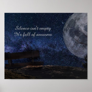 "El silencio no está vacío..." Arte de Cita Inspir