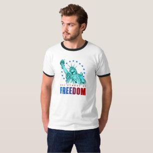 El símbolo de la libertad   Camiseta de jengibre m