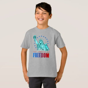 El símbolo de la libertad   Camiseta para niños