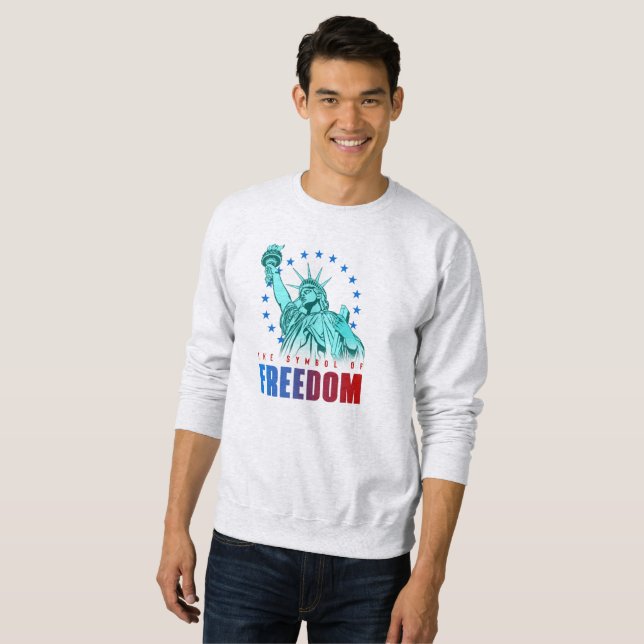 El símbolo de la libertad | Sudadera masculina (Anverso completo)
