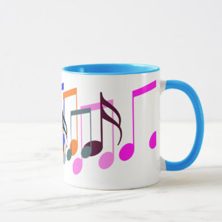 el símbolo de música observa la taza