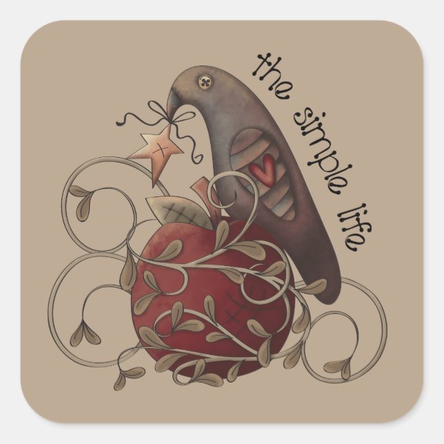 El simple pegatina de los cuervos del país vitalic (Anverso)