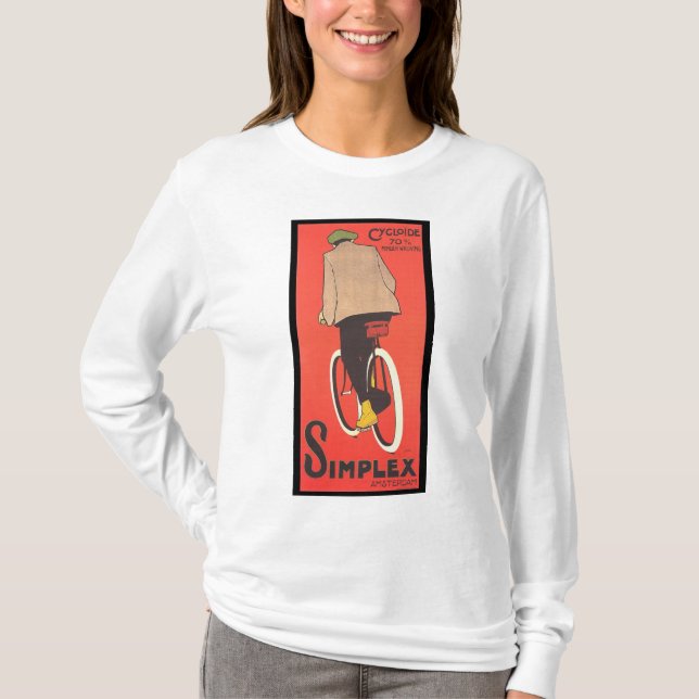 El simplex monta en bicicleta la camisa de (Anverso)