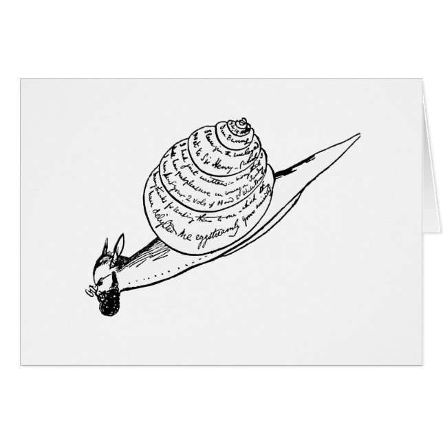 El snail mail de Edward Lear (Anverso (Horizontal))