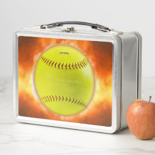 El softball de SlipperyJoe en el fuego fuego fuego