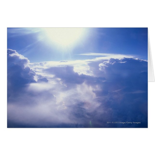 El sol brilla a través de las nubes (Anverso (Horizontal))