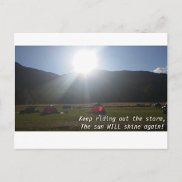 El sol brillará la postal
