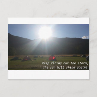 El sol brillará la postal