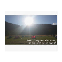 El sol brillará la postal