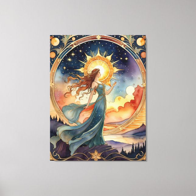 el sol - pintura inspirada en las obras de arte or (Anverso)