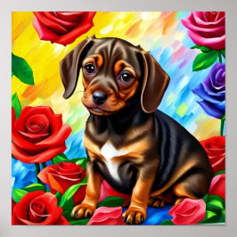 El solitario arte de la impresión de perros con ca