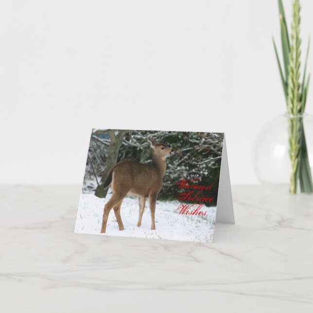 El solsticio más caliente desea la tarjeta de (Anverso)