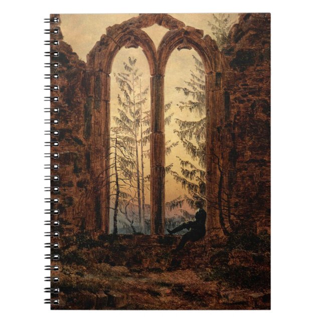 El soñador (de Caspar David Friedrich) Cuaderno (Frente)