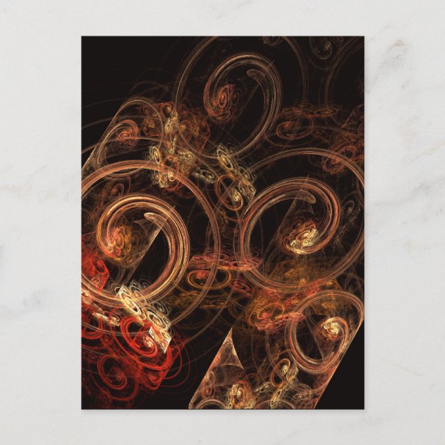 El sonido de la música abstracta de la postal del  (Anverso)