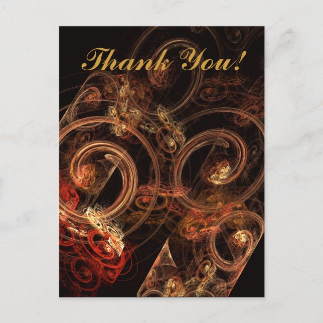 El sonido de la música gracias postal (Anverso)