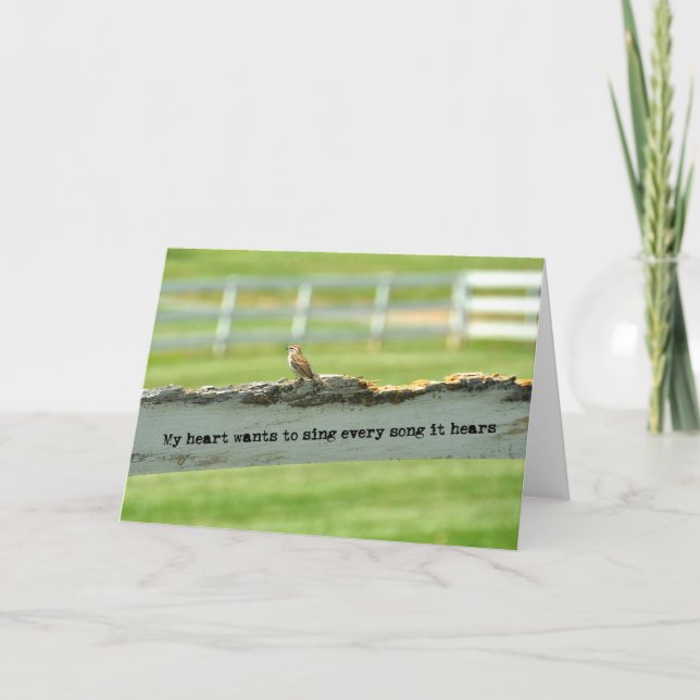 EL SONIDO DE LA tarjeta de saludo de MÚSICA (Anverso)