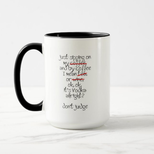 El sorber en mi taza de café (Izquierda)