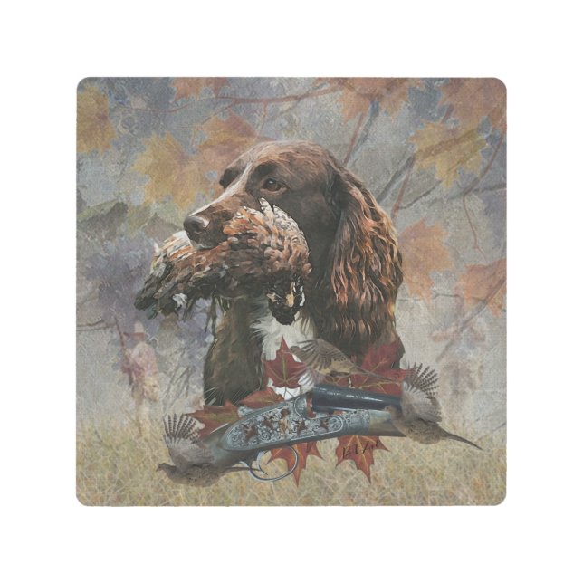 El Sprocker Spaniel, el arte del perro de las arma (Anverso)