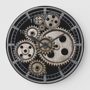 el steampunk adapta el reloj de máquina del