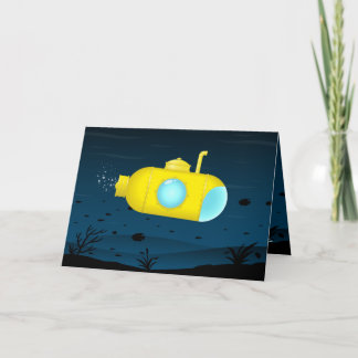 El submarino amarillo encuentra tarjeta de saludo