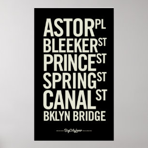 El subterráneo moderno de BCL firma los posters