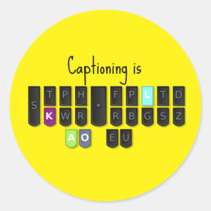 El subtitular es pegatinas frescos del teclado de
