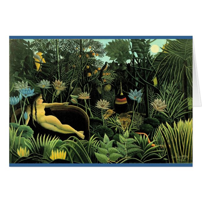 El sueño de Henri Rousseau (1910) (Anverso (Horizontal))