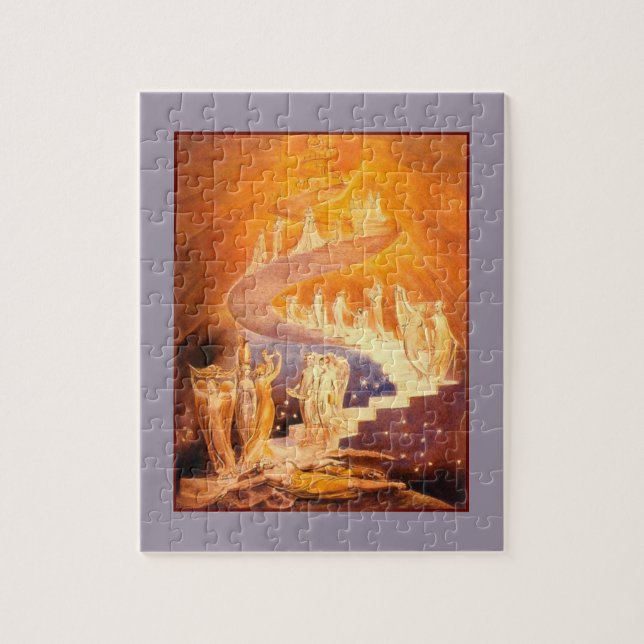 El sueño de Jacob de William Blake Jigsaw Puzzle (Vertical)