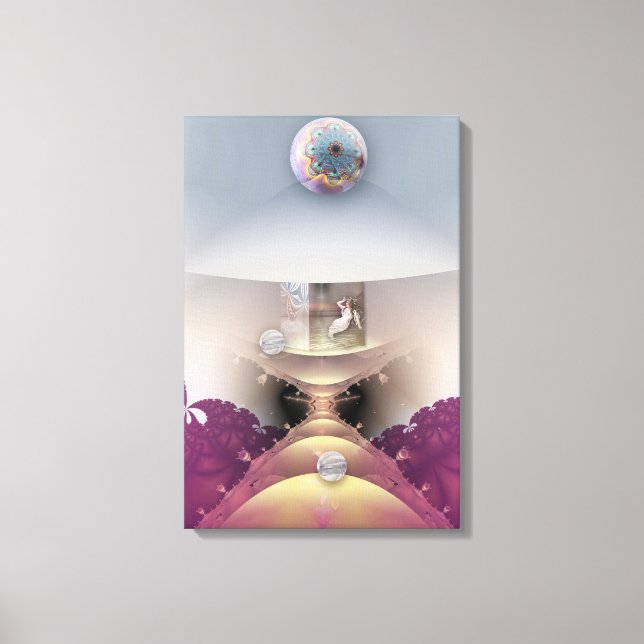 El sueño de la sirena, la fantasía del arte digita (Anverso)