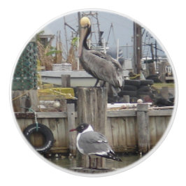 "El sueño de los pescadores", pomo de cerámica